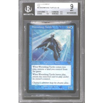 Magic the Gathering Judgment Foil Wormfang Turtle BGS 9 (9, 8.5, 9.5, 9.5)