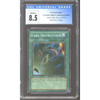 Yu-Gi-Oh Starter Deck Yugi Glossy Card Destruction SDY-042 CGC 8.5
