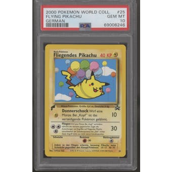 Pokemon World Collection Promo German Fliegendes Pikachu 25 PSA 10 GEM MINT