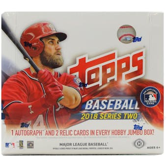 2018 Topps Series 2 Baseball Hobby Jumbo Box (Reed Buy)
