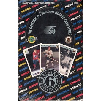 1991/92 Ultimate Original 6 Hockey Wax Box