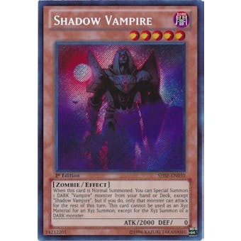 Yu-Gi-Oh Shadow Specters 1st Edition Single Shadow Vampire Secret Rare - Near Mint (NM)