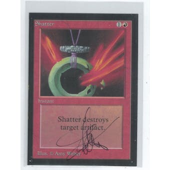 Magic the Gathering Beta Artist Proof Shatter - SIGNED AND ALTERED BY AMY WEBER