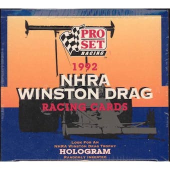 1992 Pro Set NHRA Winston Drag Racing Box