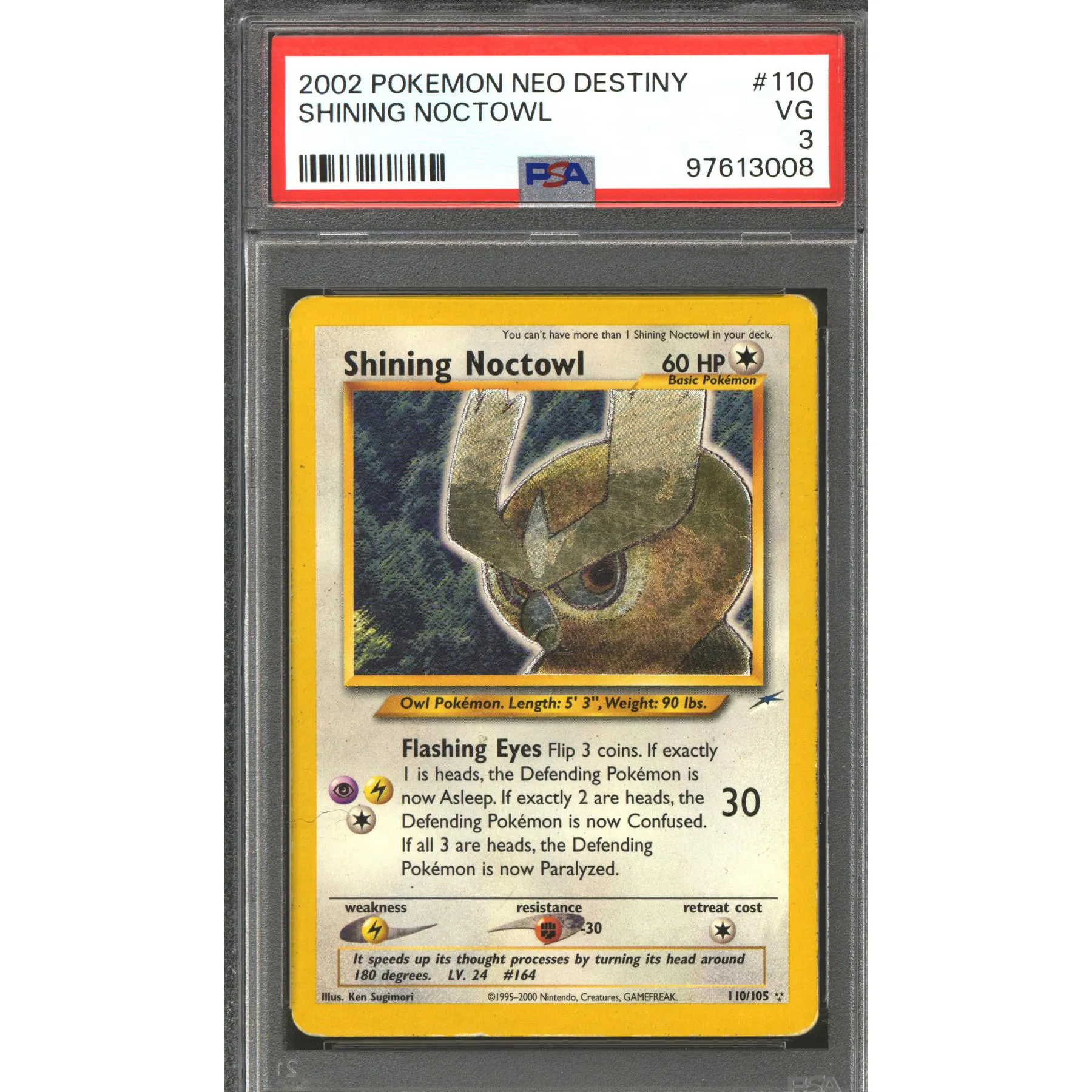 Pokemon Neo Destiny Shining Noctowl 110/105 PSA 3 | DA Card World Pokemon Neo Destiny Shining Noctowl 110/105 PSA 3 | DA Card World