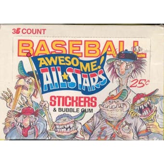 Baseball Awesome All-Stars Wax Box (1988 Donruss)