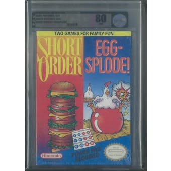 Nintendo (NES) Short Order / Eggspode VGA Graded 80 NM