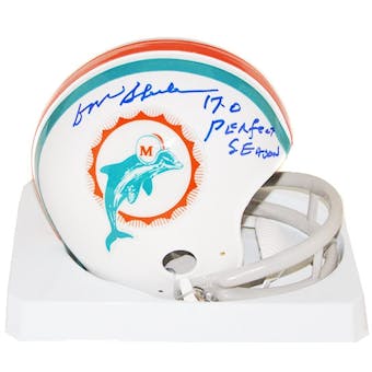 Don Shula Autographed Miami Dolphins Mini Helmet (17-0)