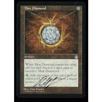 Magic the Gathering Stronghold Single Mox Diamond - NEAR MINT (NM) Artist signed