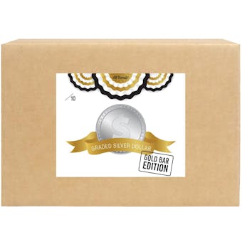 2023 Hit Parade Graded Silver Dollar GOLD Bar Edition Series 2 Hobby 10-Box Case