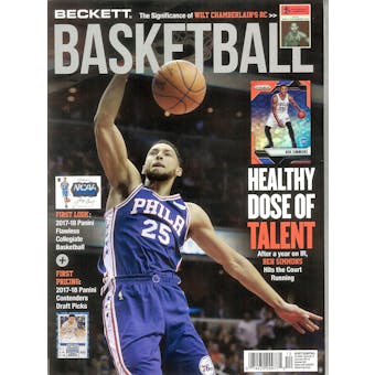 2017 Beckett Basketball Monthly Price Guide (#303 December) (Ben Simmons)