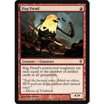 Magic the Gathering New Phyrexia Single Slag Fiend Foil