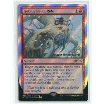Magic the Gathering Holiday Promo Single Goblin Sleigh Ride - NEAR MINT (NM)
