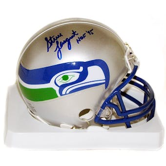 Steve Largent Autographed Seattle Seahawks Football Mini Helmet