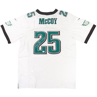 LeSean McCoy Autographed Philadelphia Eagles White Nike Jersey (JSA)