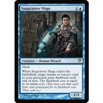 Magic the Gathering Innistrad Single Snapcaster Mage - SLIGHT PLAY (SP) Sick Deal Pricing
