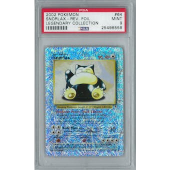 Pokemon Legendary Collection Reverse Foil Snorlax 64/110 PSA 9