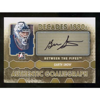 2012/13 In the Game Between The Pipes Autographs #AGSN Garth Snow DEC Autograph