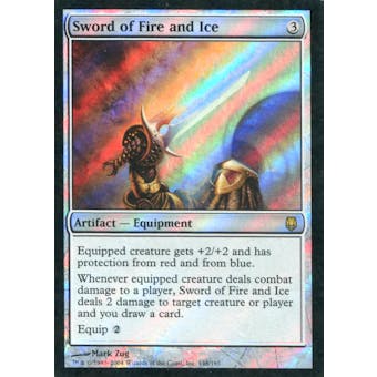 Magic the Gathering Darksteel Single Sword of Fire and Ice Foil - SLIGHT PLAY (SP)
