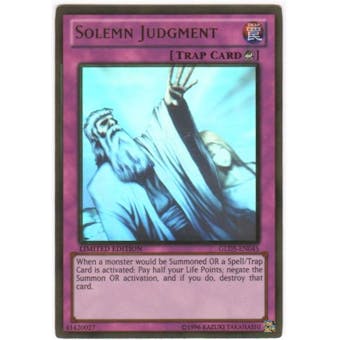 Yu-Gi-Oh Gold Series 5 Single Solemn Judgment Ghost Rare