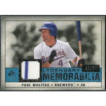 2008 Upper Deck SP Legendary Cuts Legendary Memorabilia Blue #PM Paul Molitor /99
