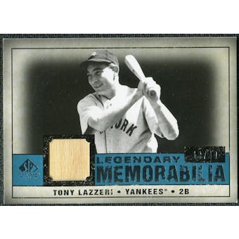 2008 Upper Deck SP Legendary Cuts Legendary Memorabilia Blue #TL Tony Lazzeri /40