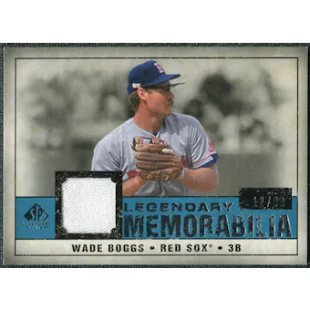 2008 Upper Deck SP Legendary Cuts Legendary Memorabilia Blue #WB Wade Boggs /99