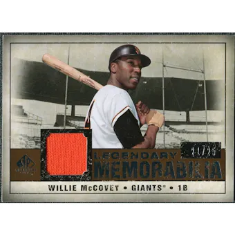 2008 Upper Deck SP Legendary Cuts Legendary Memorabilia Copper #WM Willie McCovey /25