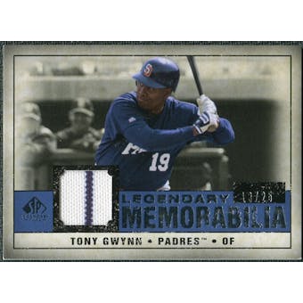 2008 Upper Deck SP Legendary Cuts Legendary Memorabilia Dark Blue #TG Tony Gwynn /25