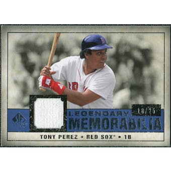2008 Upper Deck SP Legendary Cuts Legendary Memorabilia Dark Blue #TP2 Tony Perez /25