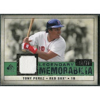 2008 Upper Deck SP Legendary Cuts Legendary Memorabilia Dark Green #TP2 Tony Perez /30