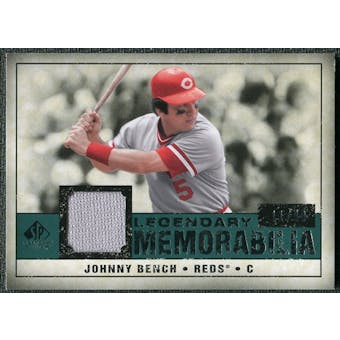 2008 Upper Deck SP Legendary Cuts Legendary Memorabilia Green #BE Johnny Bench /99
