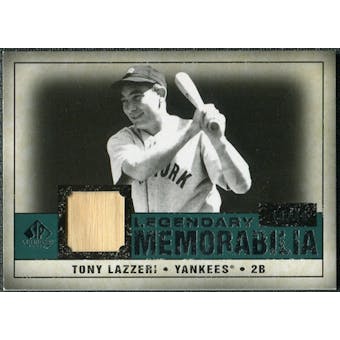 2008 Upper Deck SP Legendary Cuts Legendary Memorabilia Green #TL Tony Lazzeri /40