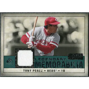 2008 Upper Deck SP Legendary Cuts Legendary Memorabilia Green #TP Tony Perez /99