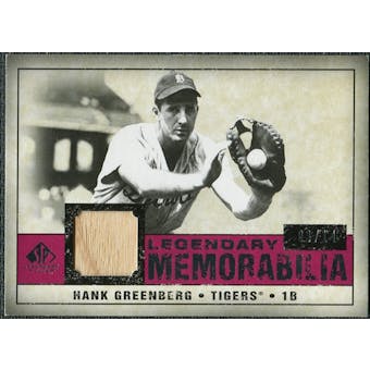 2008 Upper Deck SP Legendary Cuts Legendary Memorabilia Red #HG Hank Greenberg /14