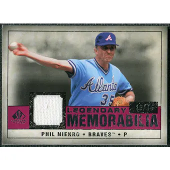 2008 Upper Deck SP Legendary Cuts Legendary Memorabilia Red #PN Phil Niekro /35