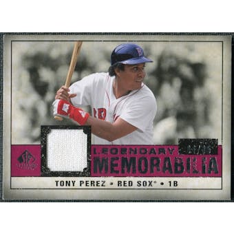 2008 Upper Deck SP Legendary Cuts Legendary Memorabilia Red #TP2 Tony Perez /35
