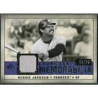 2008 Upper Deck SP Legendary Cuts Legendary Memorabilia Violet #RJ Reggie Jackson 21/25