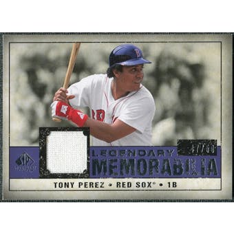 2008 Upper Deck SP Legendary Cuts Legendary Memorabilia Violet #TP Tony Perez /50