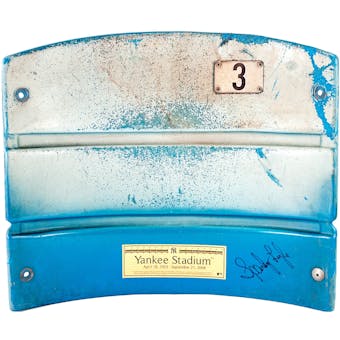 Sparky Lyle Autographed NY Yankees Stadium Seat Back (Steiner)