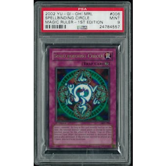 Yu-Gi-Oh Magic Ruler 1st Ed. MRL-006 Spellbinding Circle PSA 9