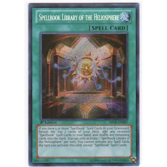 Yu-Gi-Oh Abyss Rising Single Spellbook Library of the Heliosphere Secret Rare