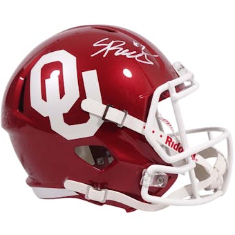 Spencer Rattler Autographed Oklahoma Sooner Football Helmet