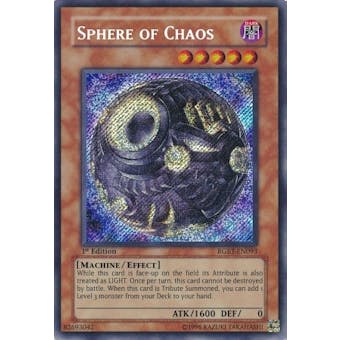 Yu-Gi-Oh Raging Battle Single Sphere of Chaos Secret Rare 1st Edition