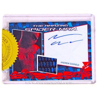 The Amazing Spider-Man Movie Garfield Autographed Costume Card (Rittenhouse 2012)