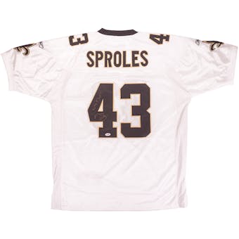 Darren Sproles Autographed New Orleans Saints Reebok On Field Jersey w/"Who Dat" (PSA)
