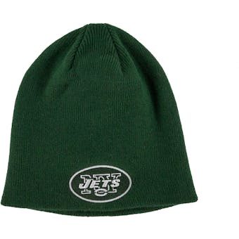 New York Jets '47 Brand Green Cuffless Knit Beanie Winter Hat (Adult One Size)
