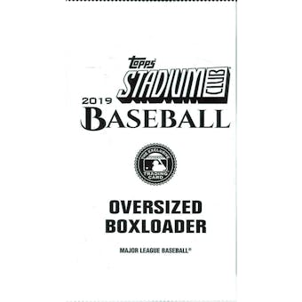 2019 Topps Stadium Club Baseball Oversized Boxloader Topper Pack