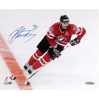 Steven Stamkos Autographed Team Canada 8x10 Hockey Photo (UDA)