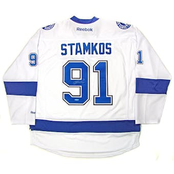 Steven Stamkos Autographed Tampa Bay Lightning White Jersey (UDA COA)